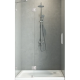 Дверь в нишу Koer SR SD04-100x200-TR-01 прозрачное стекло Easy Clean 10мм, хром (KR5386)