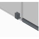 Дверь в нишу Koer SR SD04-100x200-TR-01 прозрачное стекло Easy Clean 10мм, хром (KR5386)