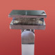 Дверь в нишу Koer SR SD04-100x200-TR-01 прозрачное стекло Easy Clean 10мм, хром (KR5386)