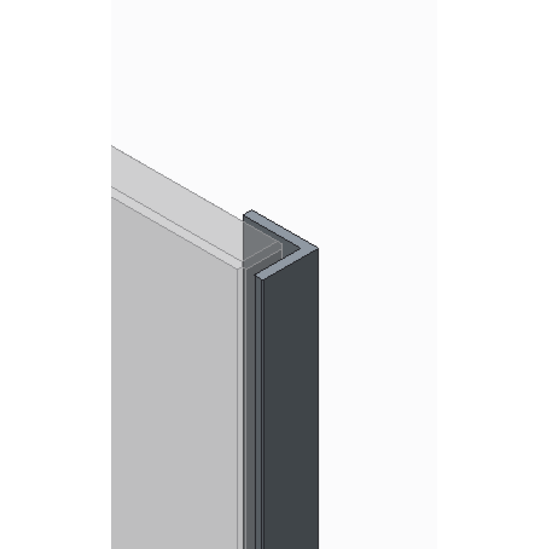 Дверь в нишу Koer SR SD04-100x200-TR-01 прозрачное стекло Easy Clean 10мм, хром (KR5386)