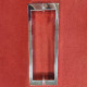 Дверь в нишу Koer SR SD04-120x200-TR-01 прозрачное стекло Easy Clean 10мм, хром (KR5387)