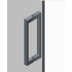 Боковая стенка для кабины Koer SR SW04-80x200-TR-01 прозрачное стекло Easy Clean 10мм, хром (KR5389)