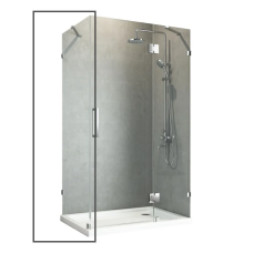 Боковая стенка для кабины Koer SR SW04-80x200-TR-01 прозрачное стекло Easy Clean 10мм, хром (KR5389)