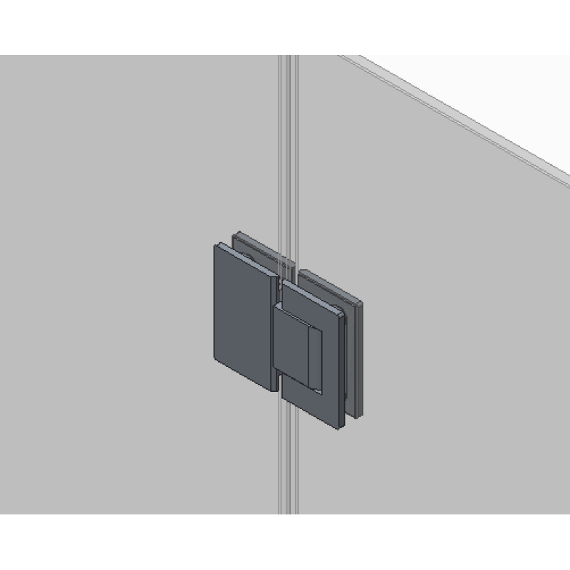 Боковая стенка для кабины Koer SR SW04-80x200-TR-01 прозрачное стекло Easy Clean 10мм, хром (KR5389)