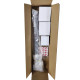 Боковая стенка для кабины Koer SR SW04-80x200-TR-01 прозрачное стекло Easy Clean 10мм, хром (KR5389)