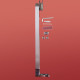 Боковая стенка для кабины Koer SR SW04-80x200-TR-01 прозрачное стекло Easy Clean 10мм, хром (KR5389)