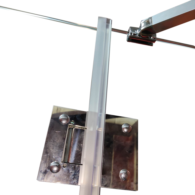 Боковая стенка для кабины Koer SR SW04-80x200-TR-01 прозрачное стекло Easy Clean 10мм, хром (KR5389)