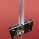Боковая стенка для кабины Koer SR SW04-90x200-TR-01 прозрачное стекло Easy Clean 10мм, хром (KR5390)