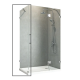 Боковая стенка для кабины Koer SR SW04-90x200-TR-07 прозрачное стекло Easy Clean 10мм, графит (KR5391)