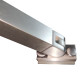 Боковая стенка для кабины Koer SR SW04-90x200-TR-07 прозрачное стекло Easy Clean 10мм, графит (KR5391)