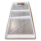 Боковая стенка для кабины Koer SR SW04-90x200-TR-07 прозрачное стекло Easy Clean 10мм, графит (KR5391)