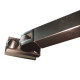 Боковая стенка для кабины Koer SR SW04-90x200-TR-07 прозрачное стекло Easy Clean 10мм, графит (KR5391)
