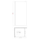 Душевая перегородка Koer SR SP01-90x200-TR-01 Walk-In прозрачное стекло Easy Clean 8мм, хром (KR5392)