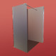Душевая перегородка Koer SR SP01-100x200-TR-01 Walk-In прозрачное стекло Easy Clean 8мм, хром (KR5393)