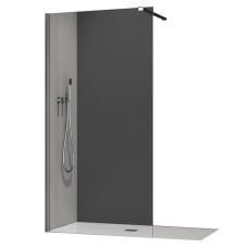 Душевая перегородка Koer SR SP01-120x200-TR-01 Walk-In прозрачное стекло Easy Clean 8мм, хром (KR5394)