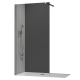 Душевая перегородка Koer SR SP01-120x200-TR-01 Walk-In прозрачное стекло Easy Clean 8мм, хром (KR5394)