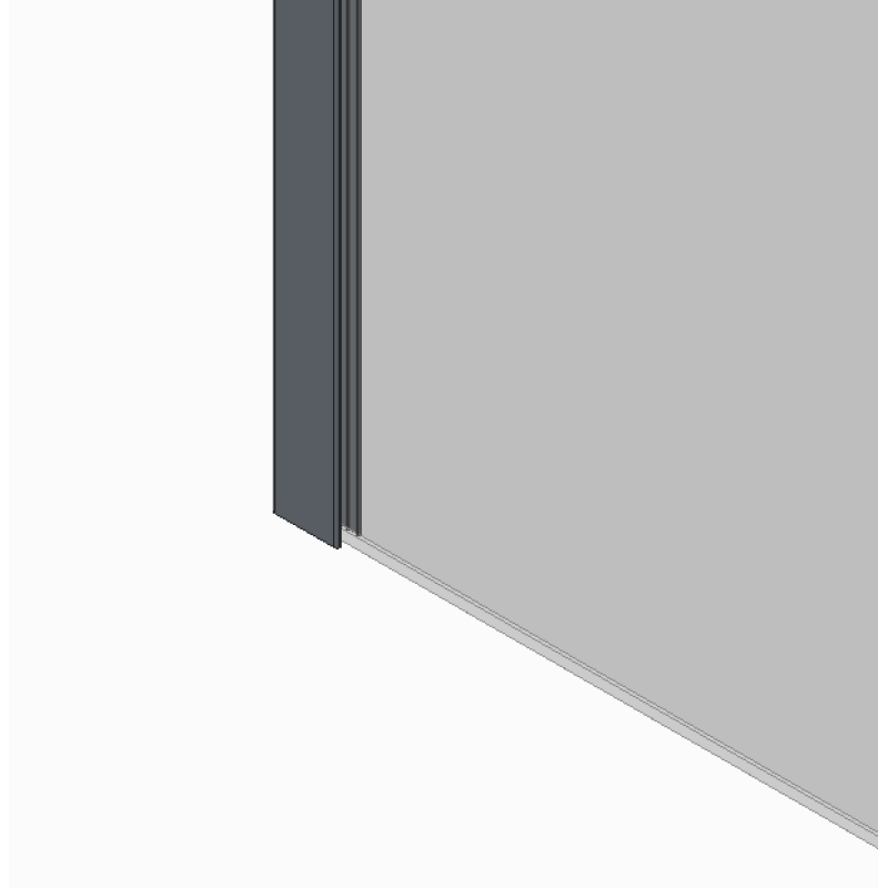 Душевая перегородка Koer SR SP01-120x200-TR-01 Walk-In прозрачное стекло Easy Clean 8мм, хром (KR5394)