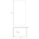Душевая перегородка Koer SR SP01-120x200-TR-01 Walk-In прозрачное стекло Easy Clean 8мм, хром (KR5394)