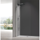 Душевая перегородка Koer SR SP02-100x200-TR-01 Walk-In прозрачное стекло Easy Clean 8мм, хром (KR5395)