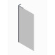 Душевая перегородка Koer SR SP02-100x200-TR-01 Walk-In прозрачное стекло Easy Clean 8мм, хром (KR5395)