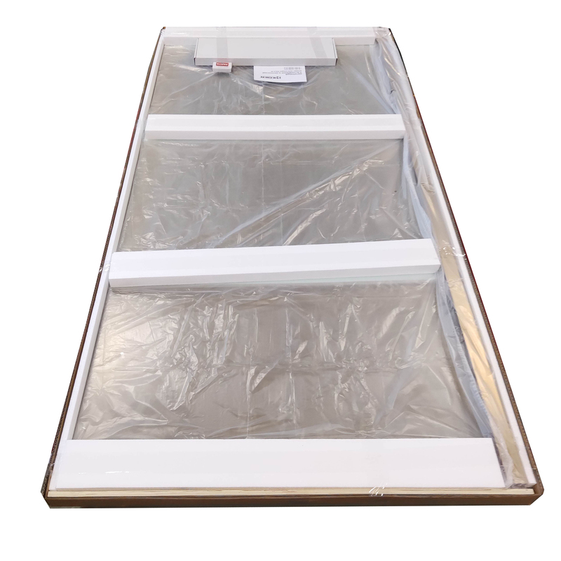 Душевая перегородка Koer SR SP02-100x200-TR-12 Walk-In проз.стекло Easy Clean 8мм, матовое золото (KR5396)