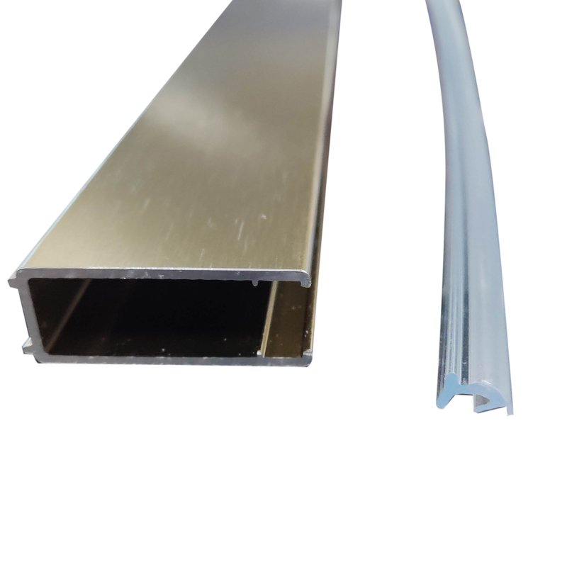 Душевая перегородка Koer SR SP02-100x200-TR-12 Walk-In проз.стекло Easy Clean 8мм, матовое золото (KR5396)