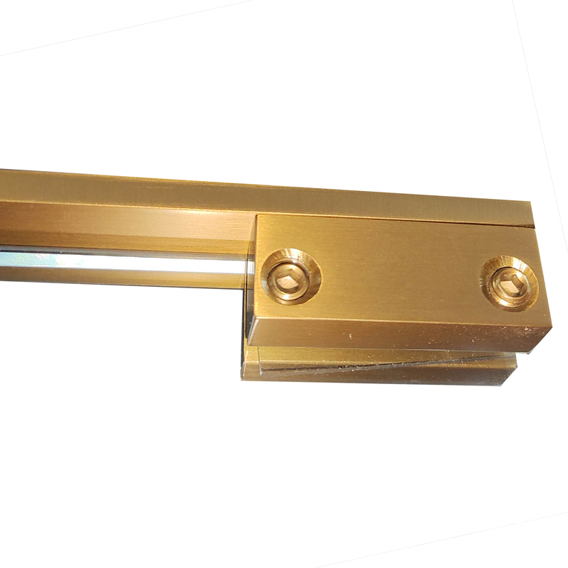 Душевая перегородка Koer SR SP02-100x200-TR-12 Walk-In проз.стекло Easy Clean 8мм, матовое золото (KR5396)