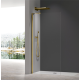 Душевая перегородка Koer SR SP02-100x200-TR-12 Walk-In проз.стекло Easy Clean 8мм, матовое золото (KR5396)