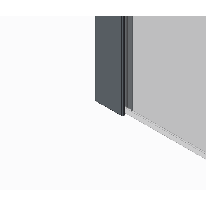 Душевая перегородка Koer SR SP02-100x200-TR-12 Walk-In проз.стекло Easy Clean 8мм, матовое золото (KR5396)