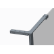 Душевая перегородка Koer SR SP02-100x200-TR-07 Walk-In прозрачное стекло Easy Clean 8мм, графит (KR5397)