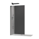 Душевая перегородка Koer SR SP02-100x200-TR-07 Walk-In прозрачное стекло Easy Clean 8мм, графит (KR5397)