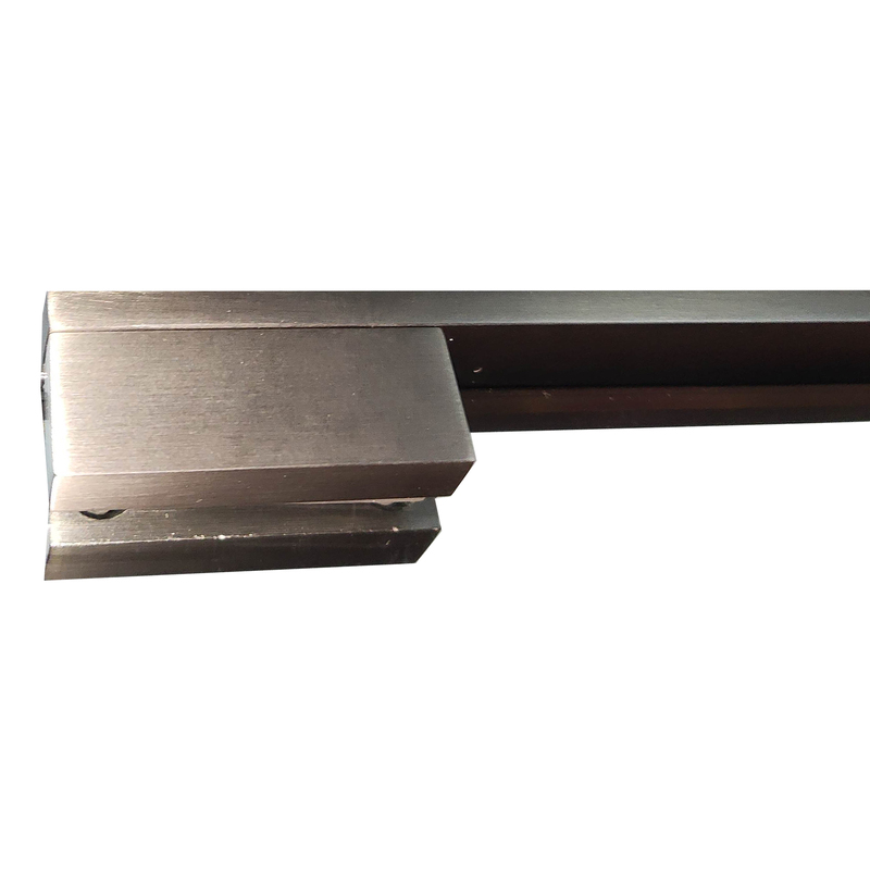 Душевая перегородка Koer SR SP02-100x200-TR-07 Walk-In прозрачное стекло Easy Clean 8мм, графит (KR5397)