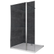 Душевая перегородка Koer SR SP03-120x200-TR-01 Walk-In прозрачное стекло Easy Clean 8мм, хром (KR5398)