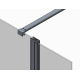 Душевая перегородка Koer SR SP03-120x200-TR-01 Walk-In прозрачное стекло Easy Clean 8мм, хром (KR5398)