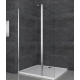 Душевая перегородка Koer SR SP03-120x200-TR-01 Walk-In прозрачное стекло Easy Clean 8мм, хром (KR5398)