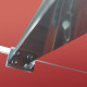 Душевая перегородка Koer SR SP03-30x200-TR-01 Walk-In (двиг. часть) прозрачное стекло Easy Clean 8мм, хром (KR5399)
