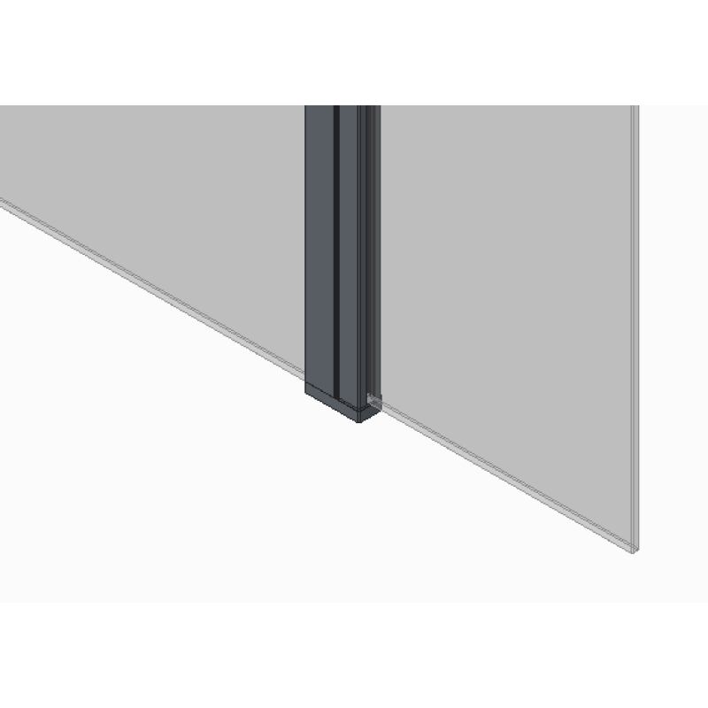 Душевая перегородка Koer SR SP03-30x200-TR-01 Walk-In (двиг. часть) прозрачное стекло Easy Clean 8мм, хром (KR5399)