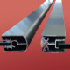 Шторки стеклянные на ванну Koer SR BS04-95x140-TR-07 прозрачное стекло 6мм, графит (KR5404)