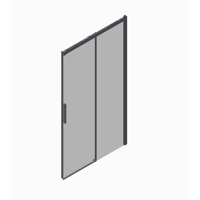 Дверь в нишу Koer SR SD05-120x200-TR-01 прозрачное стекло Easy Clean 6мм, хром (KR5405)