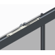 Дверь в нишу Koer SR SD05-120x200-TR-01 прозрачное стекло Easy Clean 6мм, хром (KR5405)