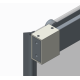 Дверь в нишу Koer SR SD05-120x200-TR-01 прозрачное стекло Easy Clean 6мм, хром (KR5405)