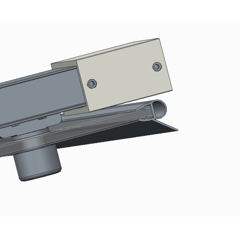 Дверь в нишу Koer SR SD05-120x200-TR-01 прозрачное стекло Easy Clean 6мм, хром (KR5405)