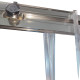 Дверь в нишу Koer SR SD05-120x200-TR-01 прозрачное стекло Easy Clean 6мм, хром (KR5405)