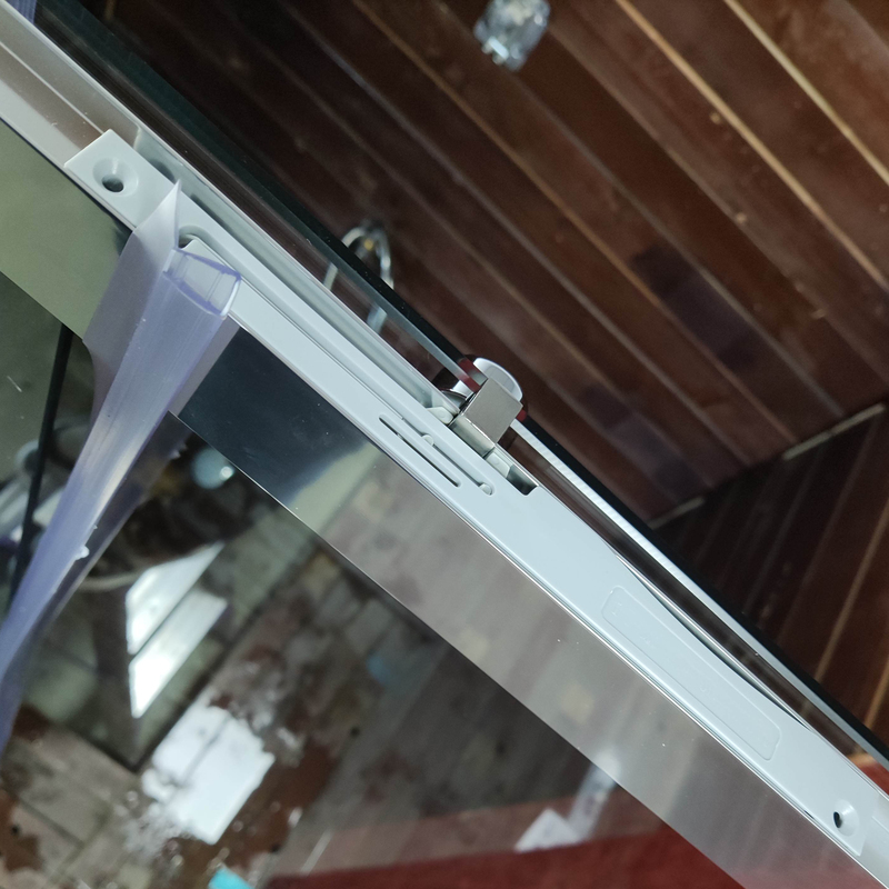 Дверь в нишу Koer SR SD05-140x200-TR-01 прозрачное стекло Easy Clean 6мм, хром (KR5406)