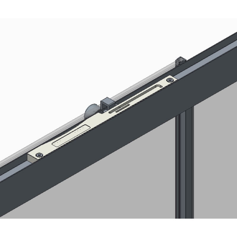 Дверь в нишу Koer SR SD05-140x200-TR-01 прозрачное стекло Easy Clean 6мм, хром (KR5406)