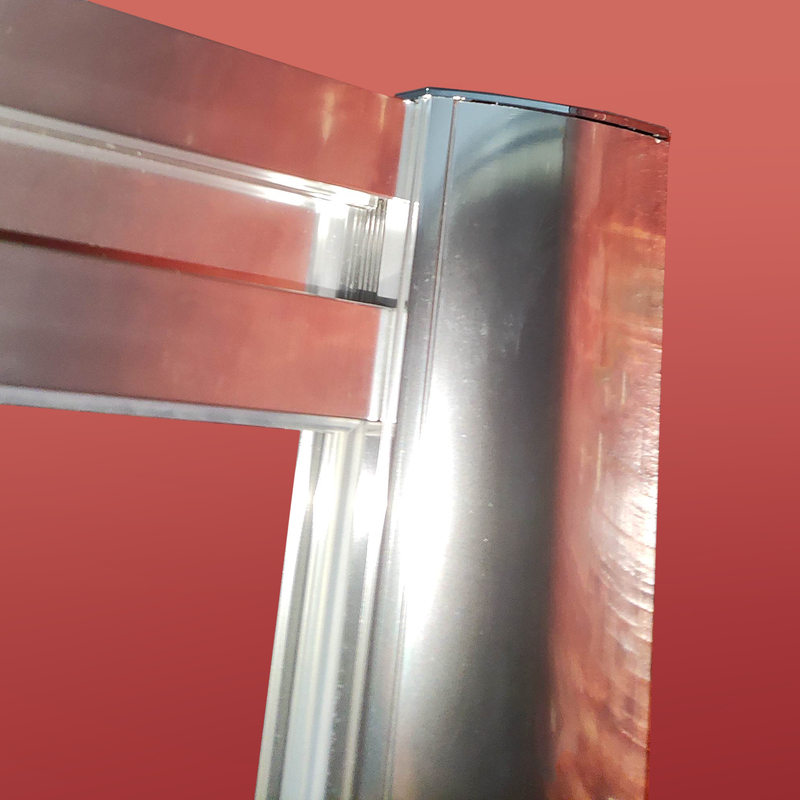 Дверь в нишу Koer SR SD05-140x200-TR-01 прозрачное стекло Easy Clean 6мм, хром (KR5406)