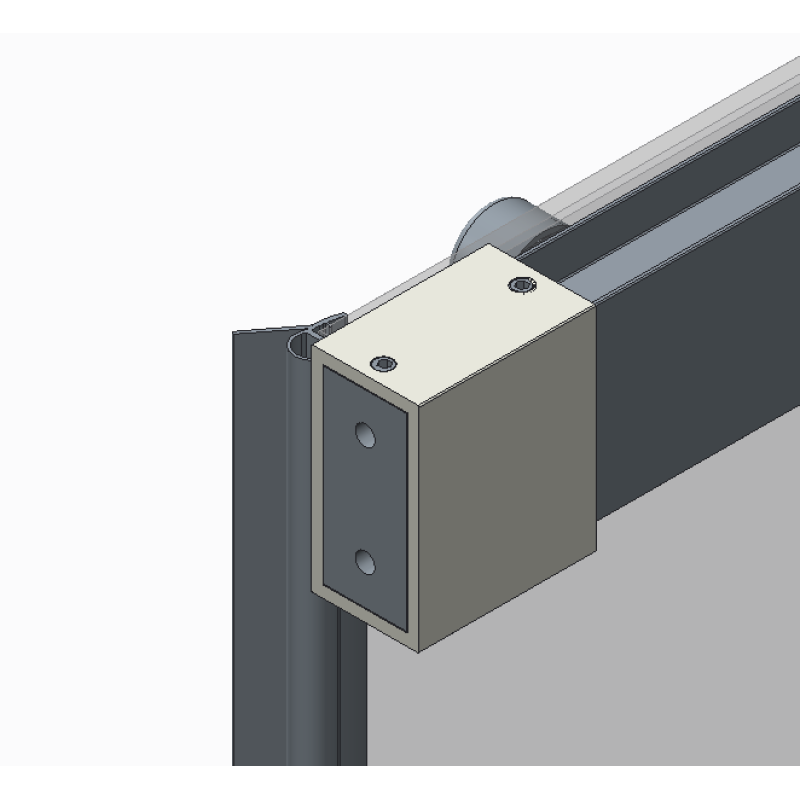 Дверь в нишу Koer SR SD05-140x200-TR-01 прозрачное стекло Easy Clean 6мм, хром (KR5406)