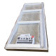 Дверь в нишу Koer SR SD05-140x200-TR-01 прозрачное стекло Easy Clean 6мм, хром (KR5406)