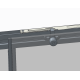 Дверь в нишу Koer SR SD05-140x200-TR-01 прозрачное стекло Easy Clean 6мм, хром (KR5406)