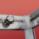 Боковая стенка для кабины Koer SR SW05-90x200-TR-01 прозрачное стекло Easy Clean 6мм, хром (KR5407)